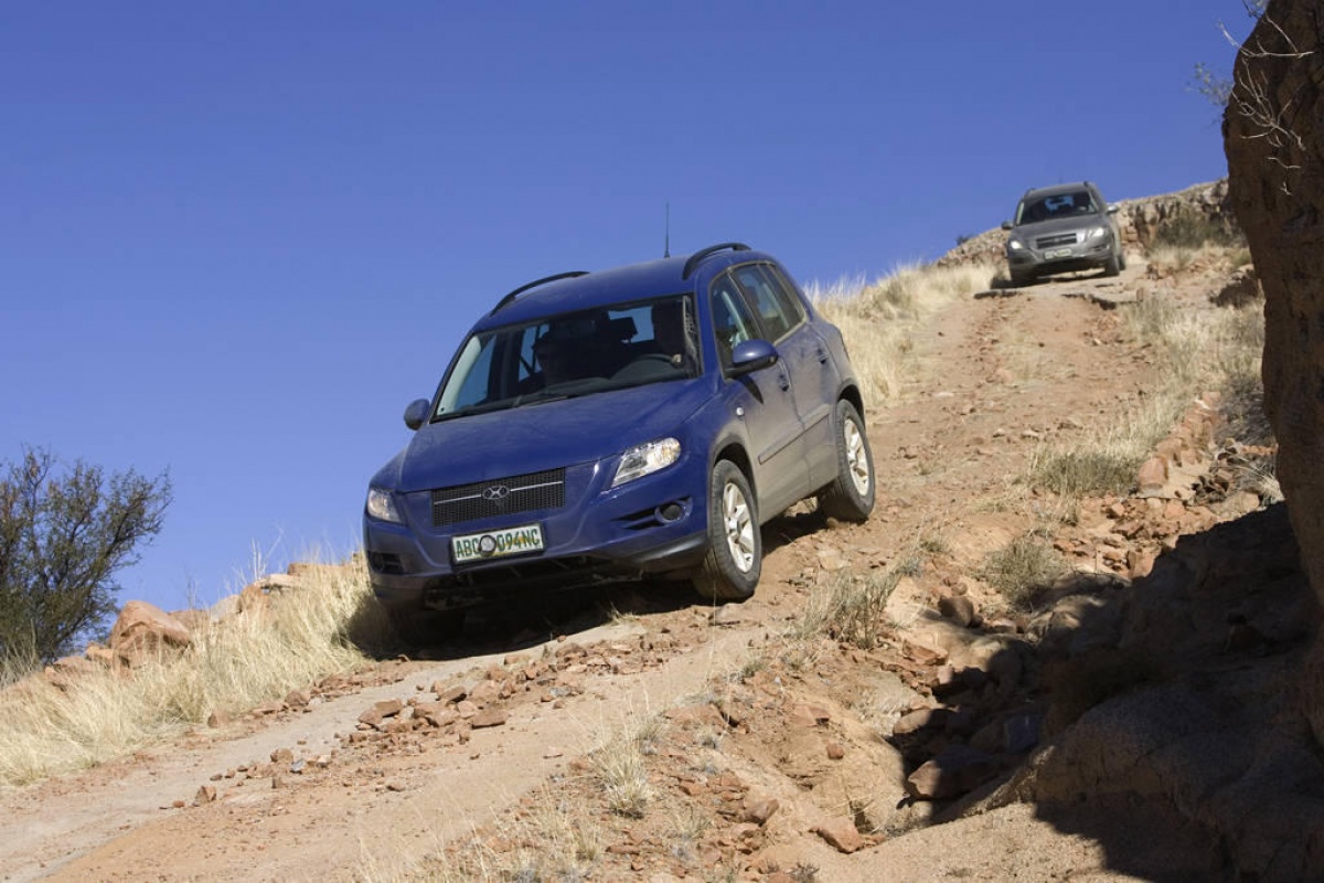 VW test Tiguan in Namibië