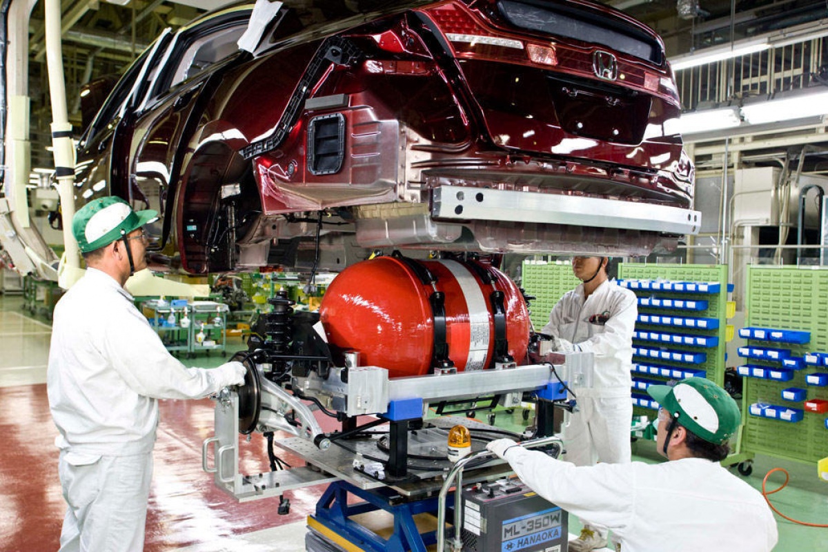 Productie Honda FCX waterstofauto gestart