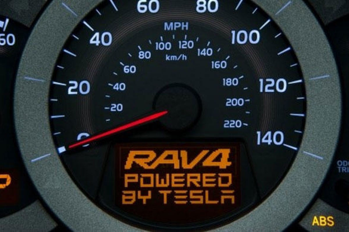 Elektrische Toyota RAV-4 in L.A.