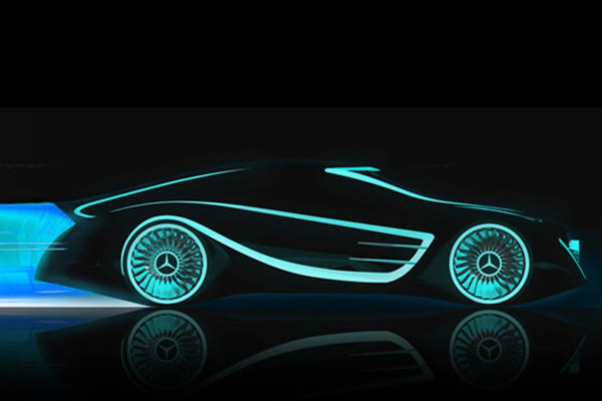 Mercedes Blackbird Concept voor Tron