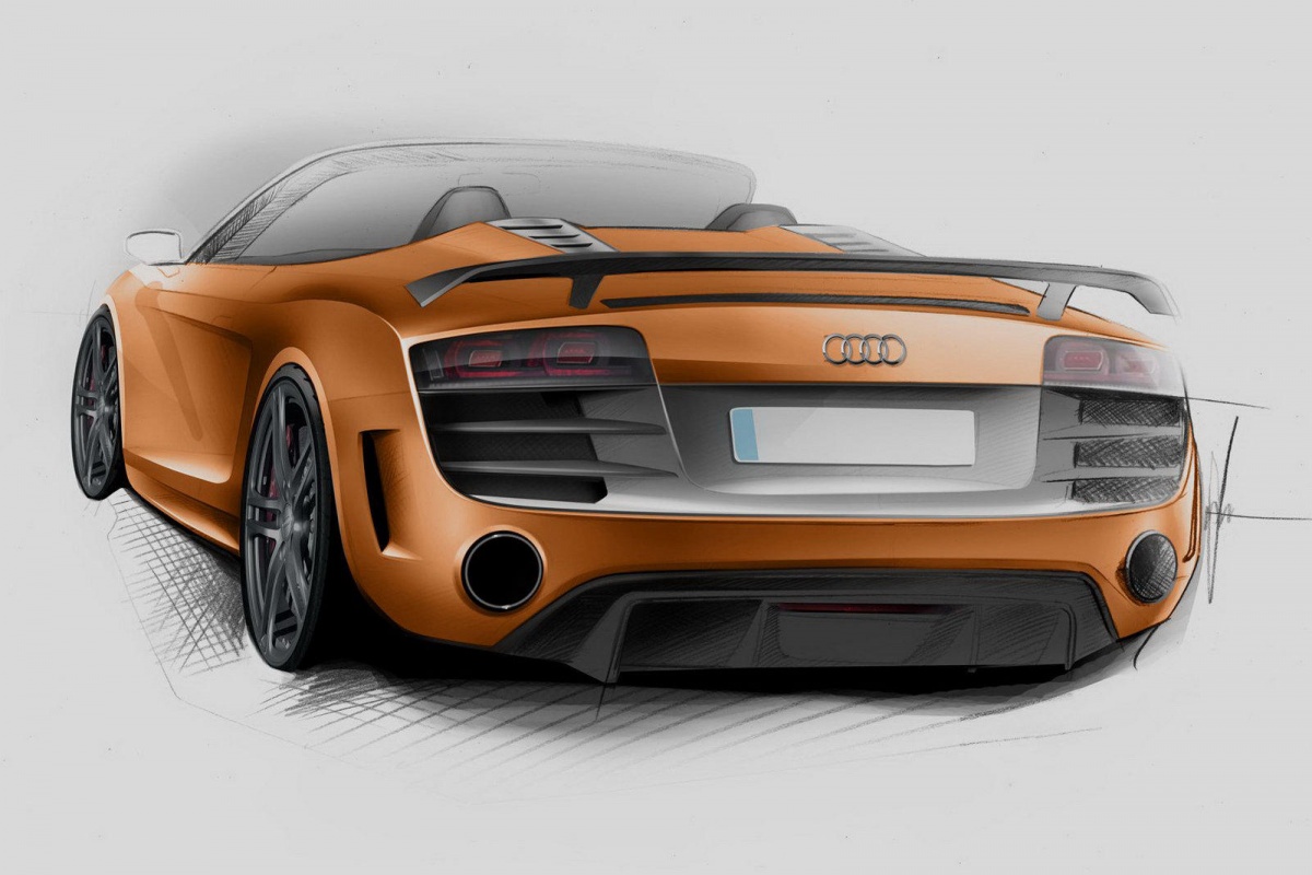 Audi R8 GT Spyder teaser