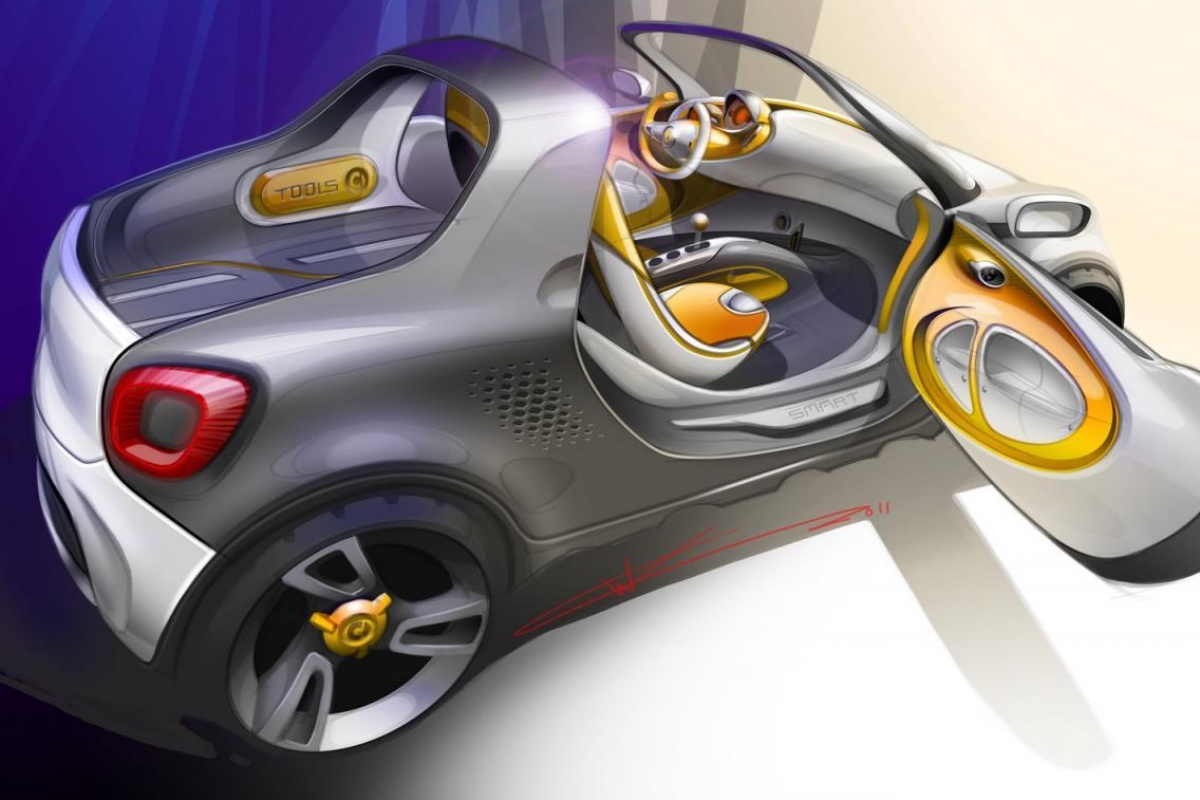 Smart For-US Concept is mini pickup