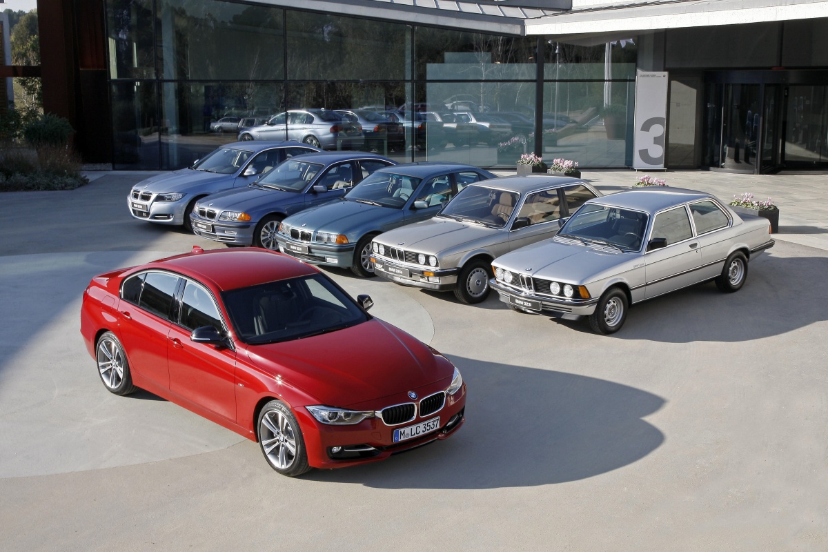 Zes generaties BMW 3