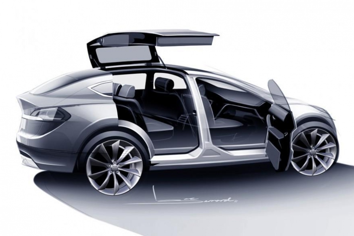 Tesla Model X voorgesteld