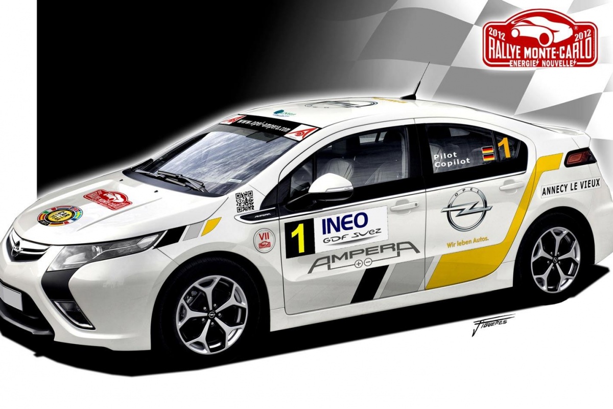 Opel Ampera fait ses débuts au Rallye de Monte-Carlo