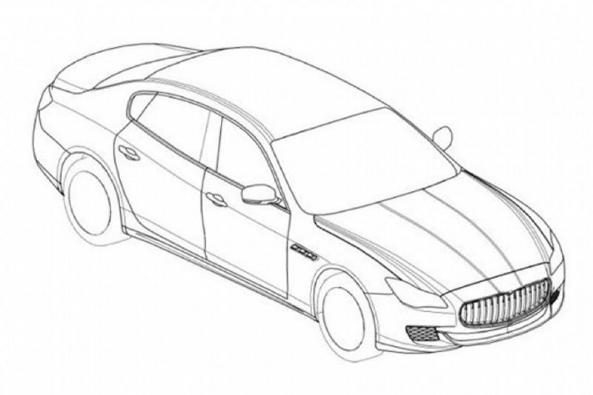 Maserati Quattroporte blueprints