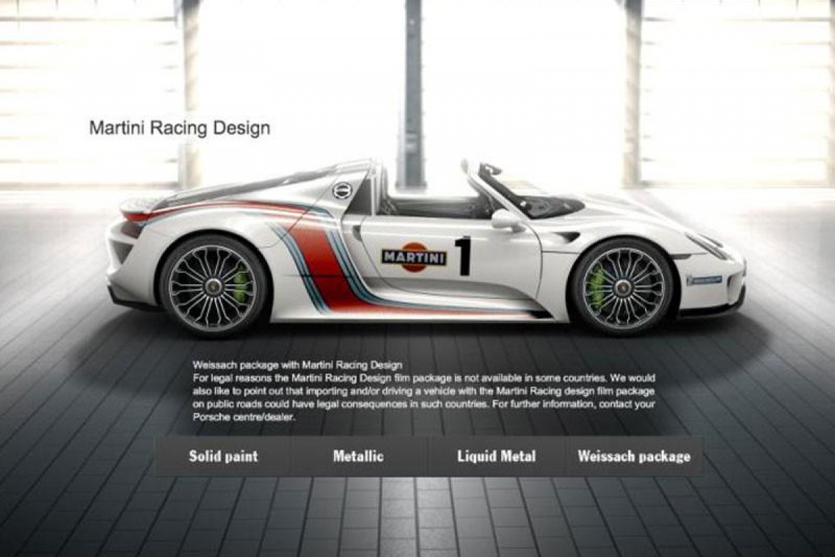 Details en prijzen Porsche 918 Spyder