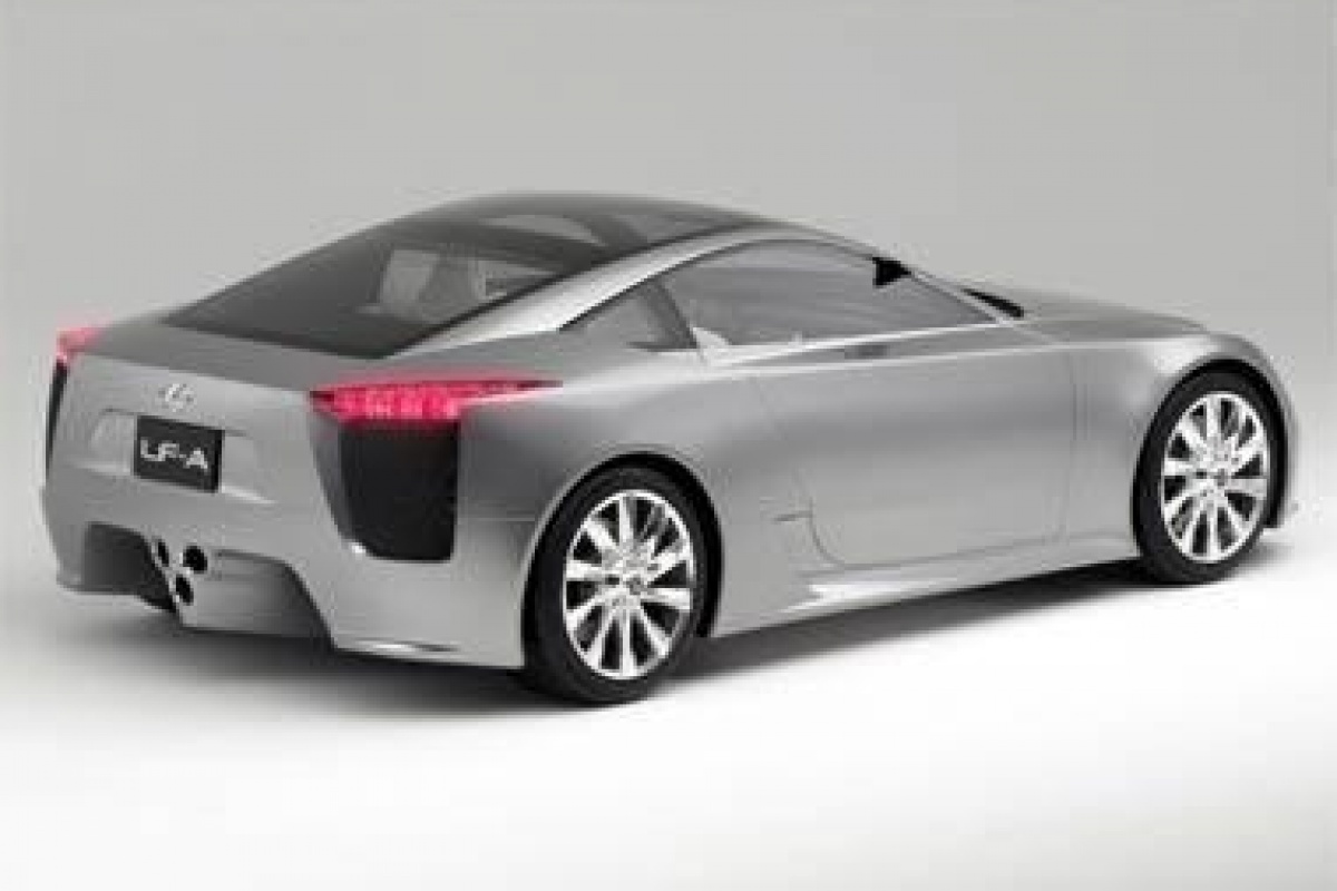 Lexus LF-A concept: 500pk sterk