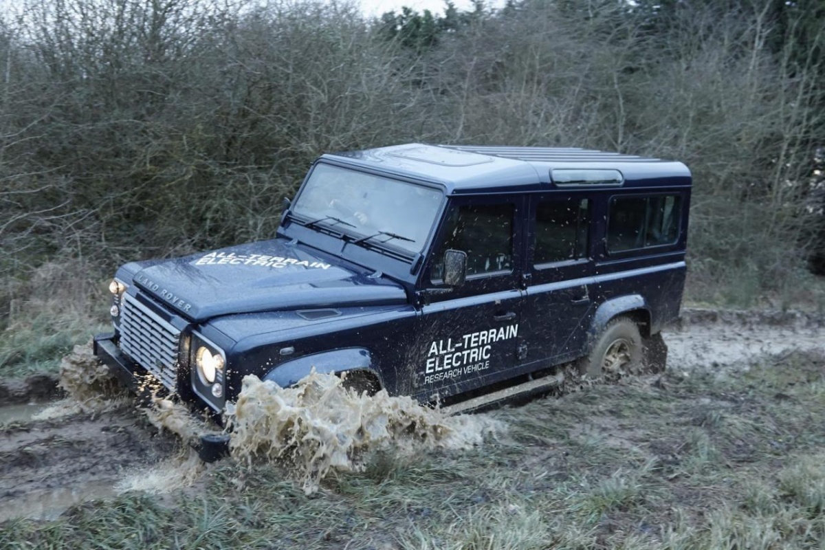 Land Rover Defender sous tension