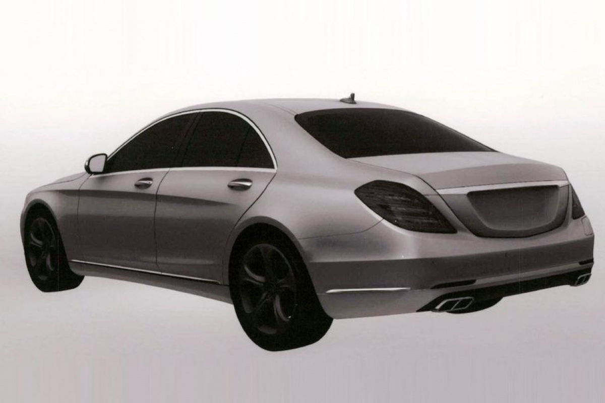 Mercedes S500 Hybrid Plus Patent Images