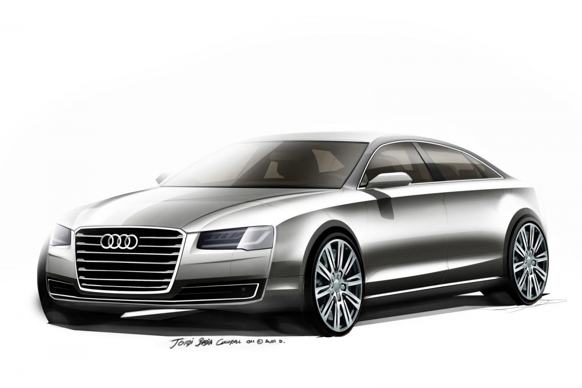 Audi A8 MY2014 Sketches